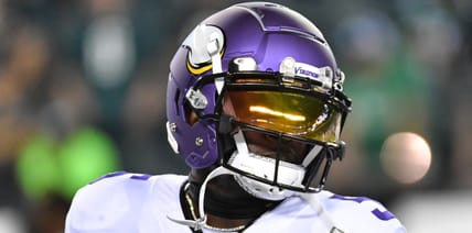 Vikings WR Jalen Reagor in 2022 against the Eagles.