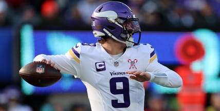 Vikings QB J.J. McCarthy at the New York Giants in 2025