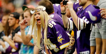 Vikings Fans in 2012 at the Metrodome