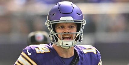 Vikings QB Sam Darnold in September 2025