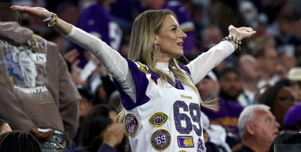 A Vikings Fans at a game against the Cowboys in 2025