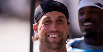 Adam Thielen in the spring of 2025 with the Carolina Panthers