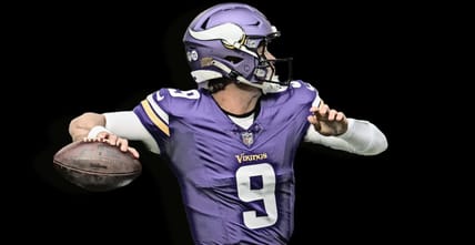 Vikings quarterback J.J. McCarthy throws a pass against the Texans on Aug. 9, 2025, at U.S. Bank Stadium.