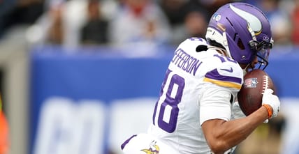 Vikings WR Justin Jefferson at the Giants in 2025
