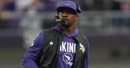 Minnesota Vikings defensive coordinator Brian Flores in 2025