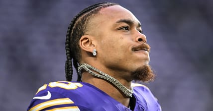 Vikings WR Justin Jefferson in 2025 against the Green Bay Packers.
