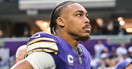 Vikings WR Justin Jefferson against the Packers in 2025