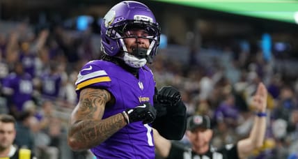 Vikings WR Jalen Nailor against the Cowboys in 2025