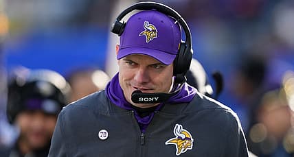 Vikings head coach Kevin O'Connell at the New York Giants in 2025.
