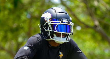 Custom Helmet worn by Vikings cornerback Isaiah Rodgers