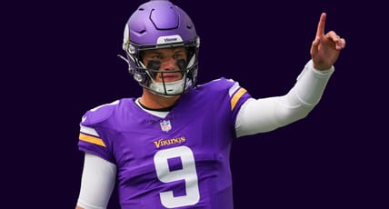 Vikings QB J.J. McCarthy in the 2025 preseason.