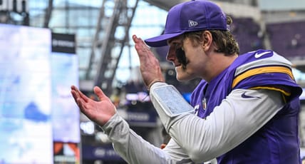 Vikings QB J.J. McCarthy against the Commanders in Week 14