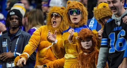 Lions fans in a win over the Vikings in 2025
