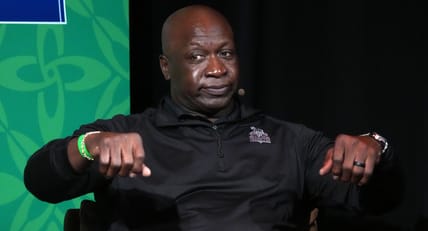 Vikings Hall of Famer John Randle in Dublin in 2025