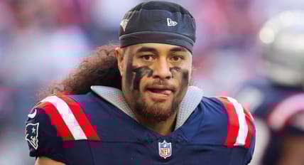 Patriots linebacker Sione Takitaki in 2024