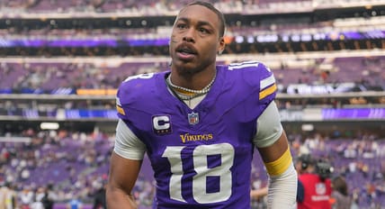 Vikings WR Justin Jefferson against the Commanders in 2025