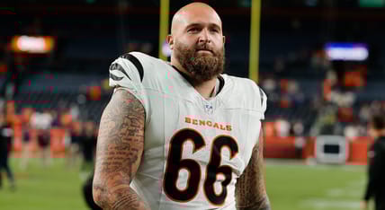 Bengals guard Dalton Risner in 2025