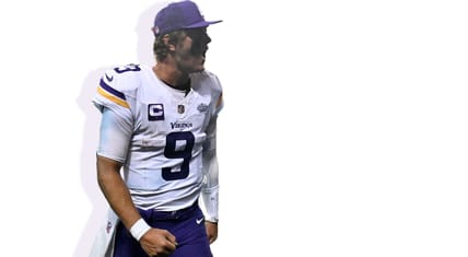 Vikings QB J.J. McCarthy on MNF in September 2025.