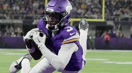 Jordan Addison, Vikings WR, against the Packers in 2024