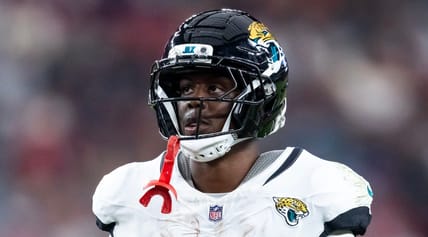 Jaguars RB Travis Etienne against the Cardinals in 2025
