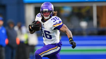 Vikings RB Zavier Scott against the Seahawks in 2025