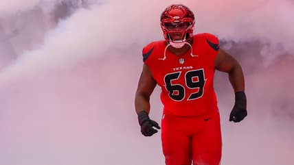 Texans guard Ed Ingram in 2025