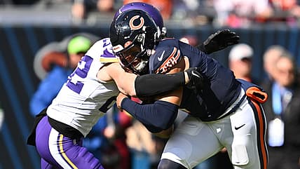 Harrison Smith and Justin Fields in 2023 and Soldier Field