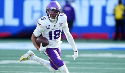 Vikings WR Justin Jefferson at New York Giants in 2025