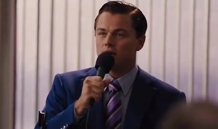 Actor Leonardo DiCaprio in a meme.