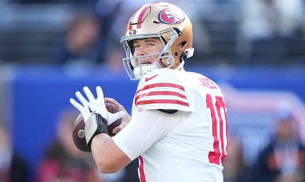 49ers QB Mac Jones in 2025 in New Jersey