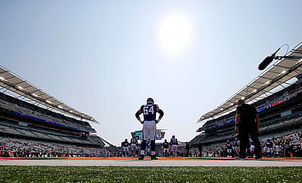 Blake Brandel warms up before Vikings game against Bengals in Cincinnati.