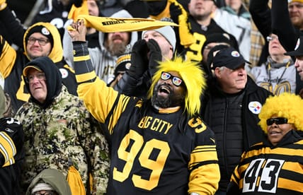Steelers fans in the playoffs in 2025