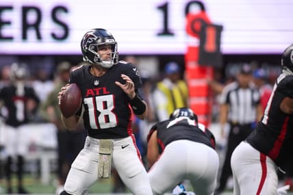 Falcons QB Kirk Cousins in 2025 agains the Panthers