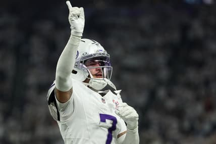 Byron Murphy Jr. celebrates during the Vikings' game against the Lions at U.S. Bank Stadium.