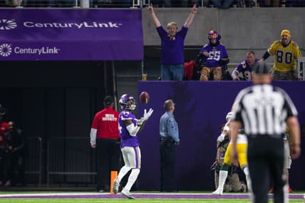 Vikings WR Stefon Diggs in 2018 against the Green Bay Packers