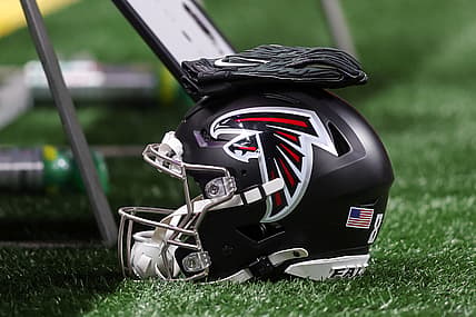 Falcons helmet in the summer of 2025.