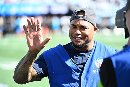 Former Panthers WR Steve Smith in 2023