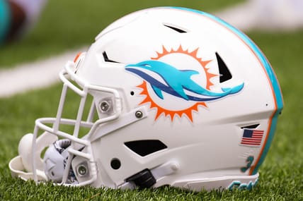 Miami Dolphins helmet in 2021.