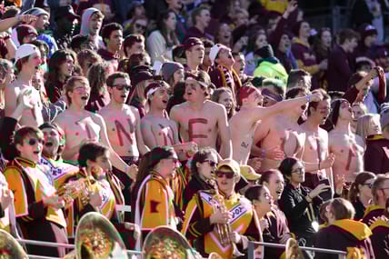 Minnesota Golden Gopher fans in 2021.