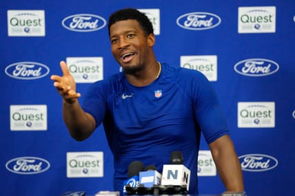 Jameis Winston in 2025 with the Giants.