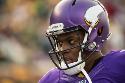Minnesota Vikings quarterback Teddy Bridgewater lines up against the Green Bay Packers at TCF Bank Stadium.