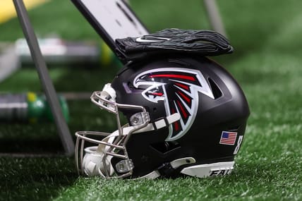 Falcons helmet in the summer of 2025.