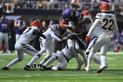 Vikings TE T.J. Hockenson in Week 3 of 2025