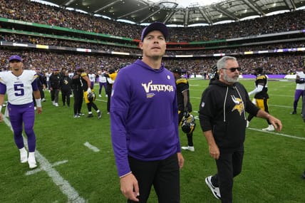 Minnesota Vikings HC Kevin O'Connell in Ireland in Week 4 of 2025.