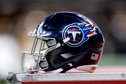 A Tennessee Titans helmet in 2024