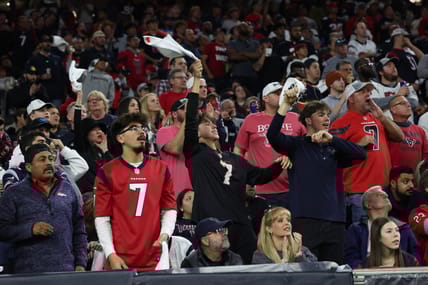 Houston Texans fans during the 2024 playoffs.