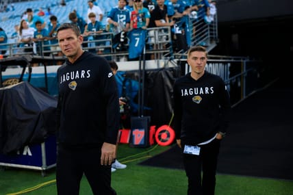 Jaguars brass before a game in 2025