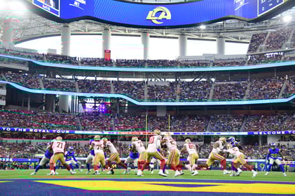 49ers QB Mac Jones against the Rams in 2025