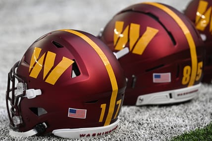 Washington Commanders helmets in December 2025