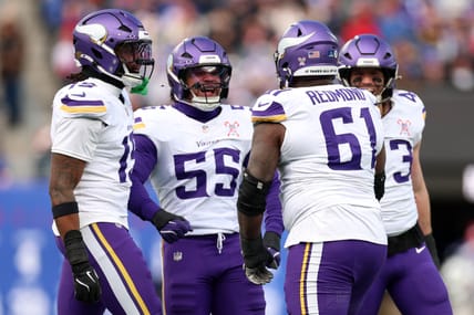 Vikings defenders agains the new York Giants in 2025